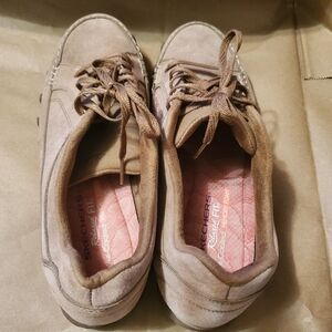 Skechers Tan Lace-Up Sneakers